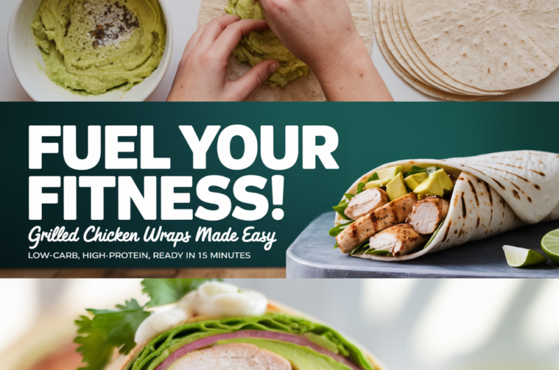 High-Protein Chicken & Avocado Wraps