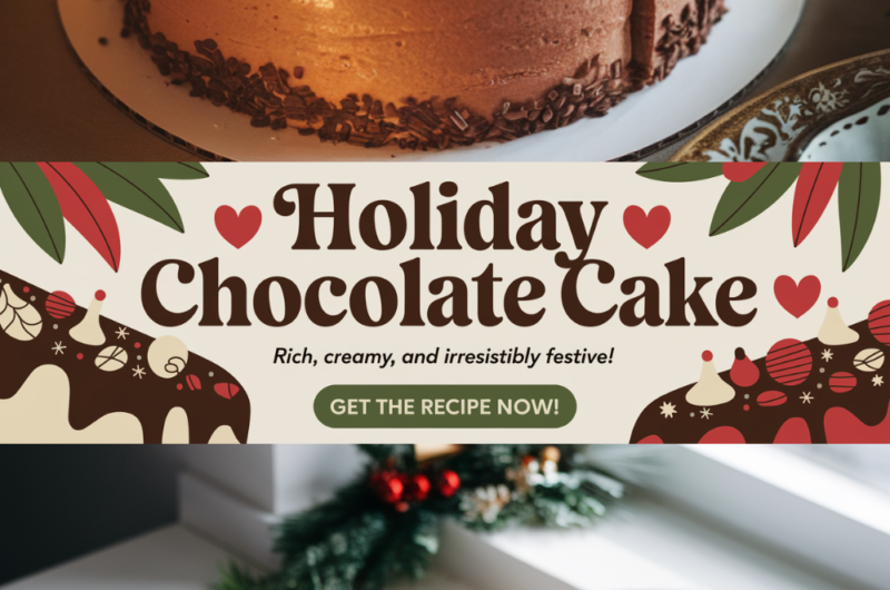 Christmas Chocolate Mousse Cake