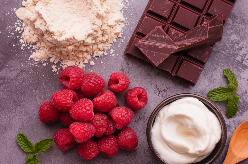 Healthy Chocolate Raspberry Truffle