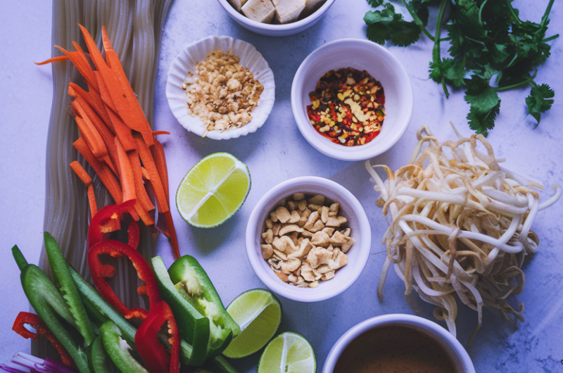 Healthy 10-Minute Vegetarian Pad Thai