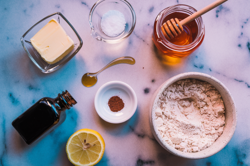 Healthy Honey Shortbread Cookies
