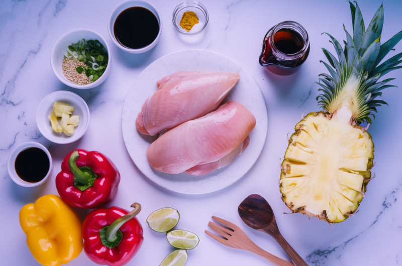 Slow Cooker Healthy Pineapple Chicken