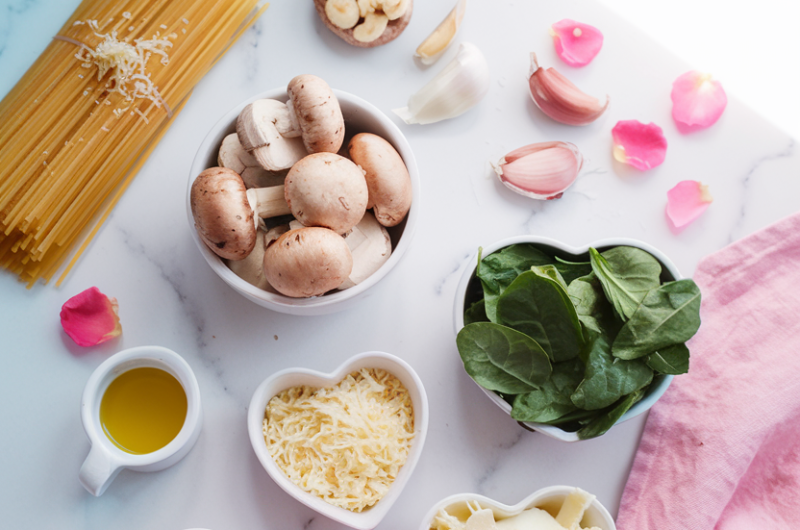 Valentine’s Day Mini Mushroom Pasta Bakes