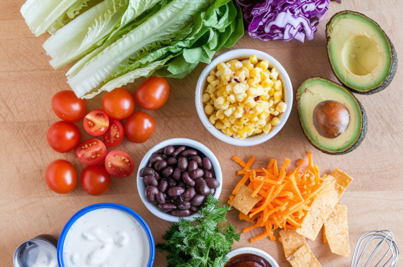 BBQ Gym Ranch Chopped Salad