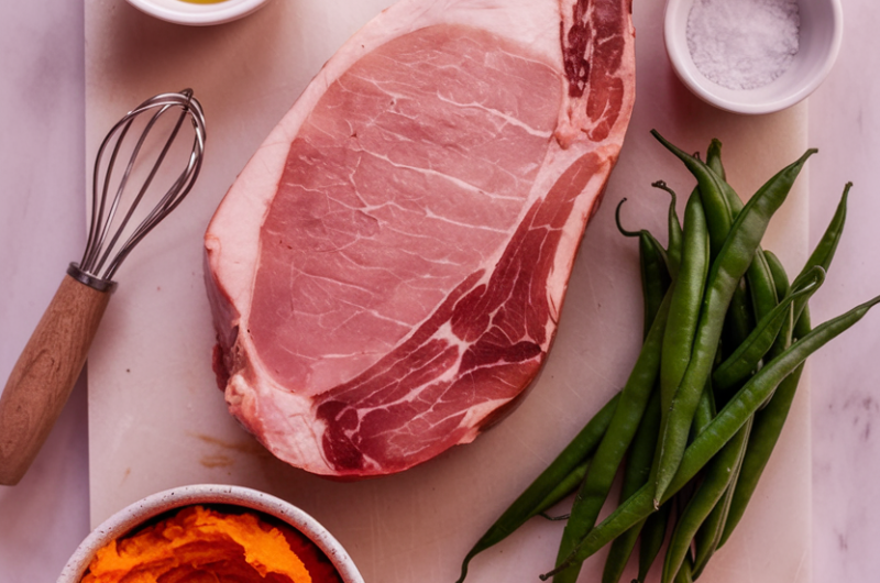 High-Protein Ham Steak Lunch