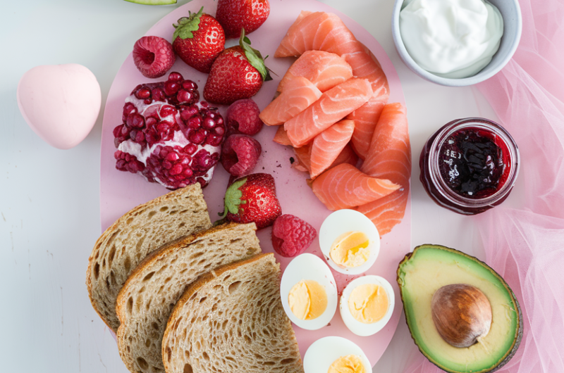 Valentine’s Day Healthy Breakfast Board