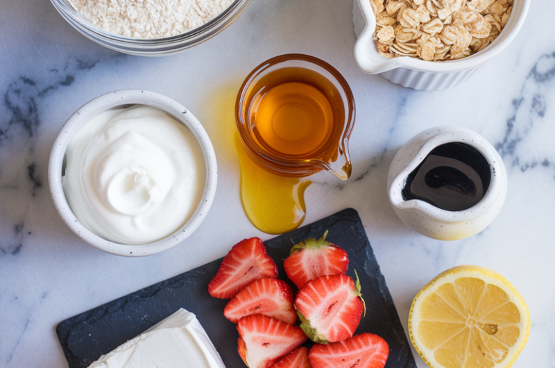 Healthy No-Bake Strawberry Shortcake