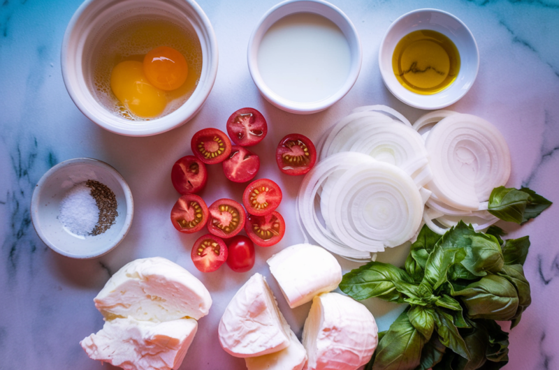 Easy And Healthy Caprese Frittata