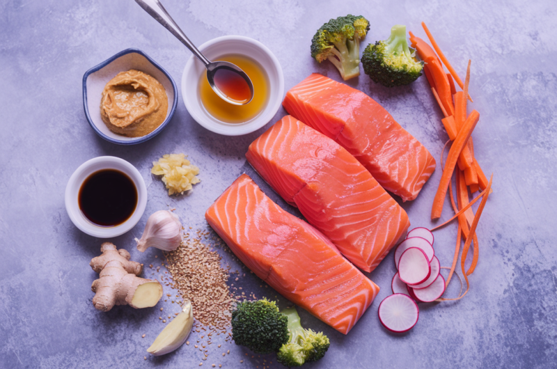 Sticky Easter Miso Salmon Bowl