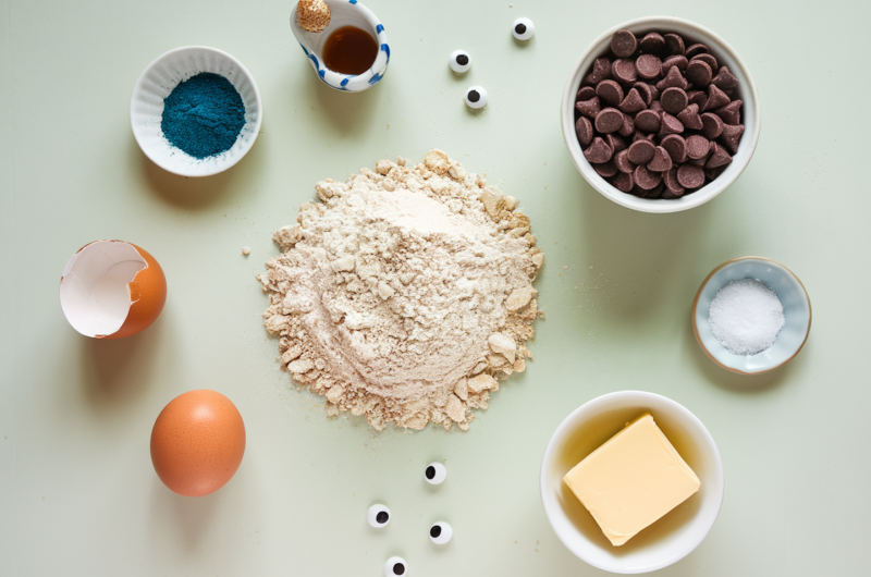 Easy And Healthy Cookie Monster Cookies