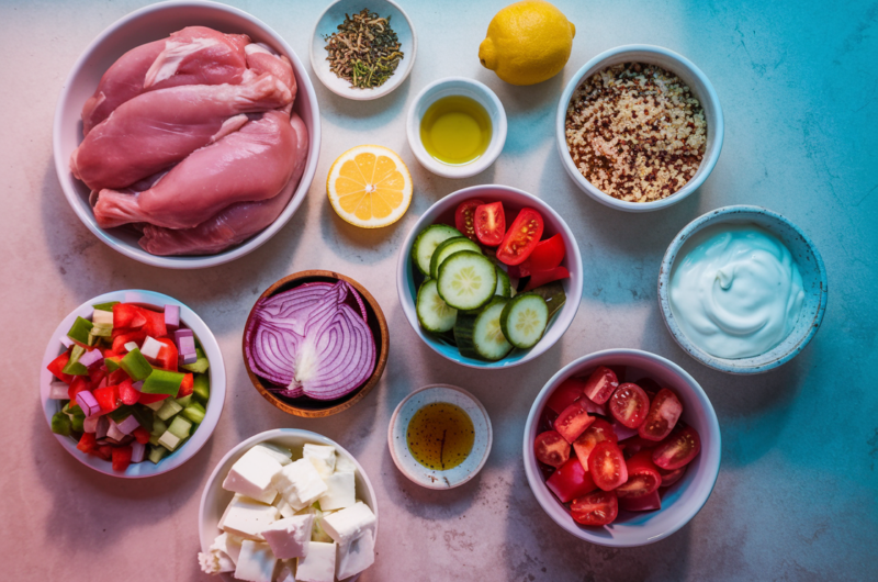 High-Protein Mediterranean Chicken Bowl