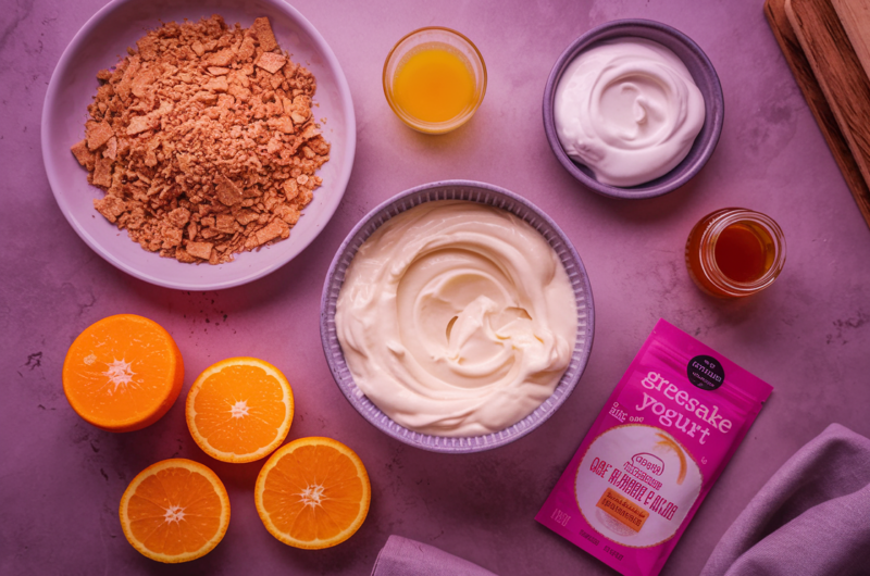 No-Bake Orange Creamsicle Cheesecake