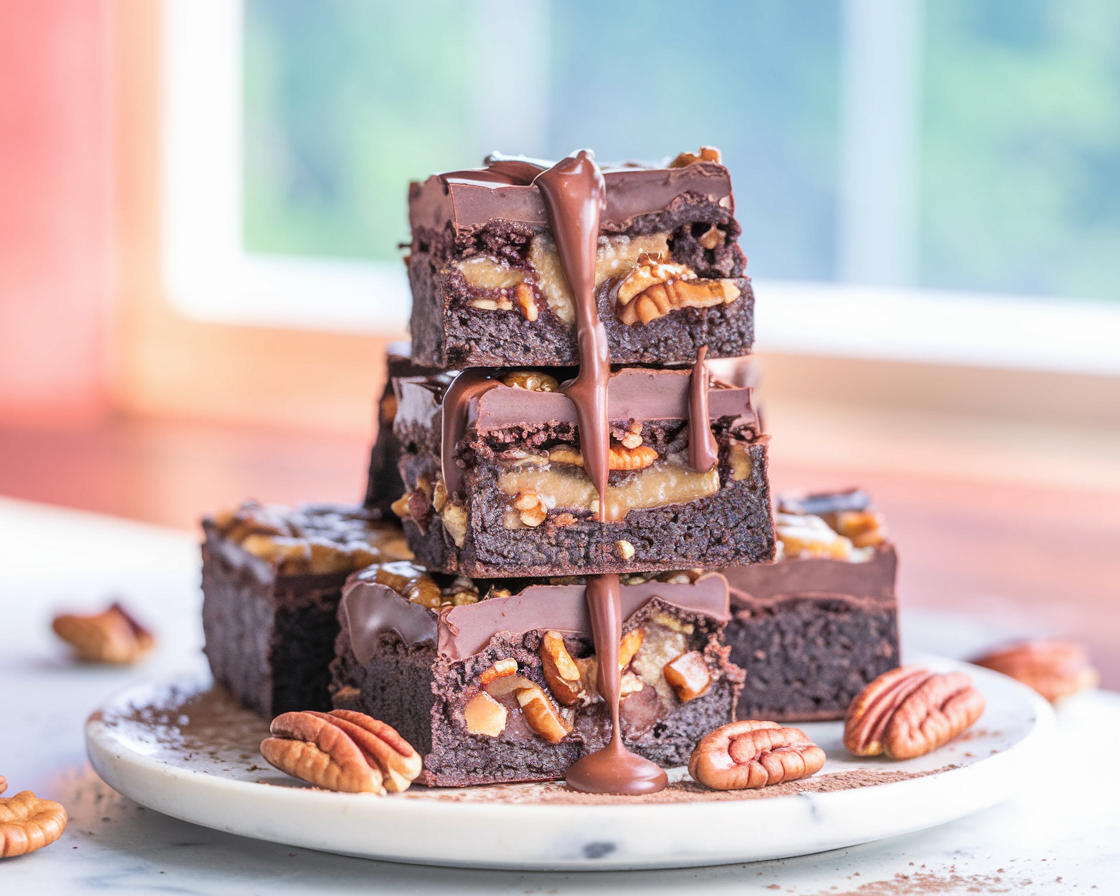 Pecan Pie Brownie Bombs